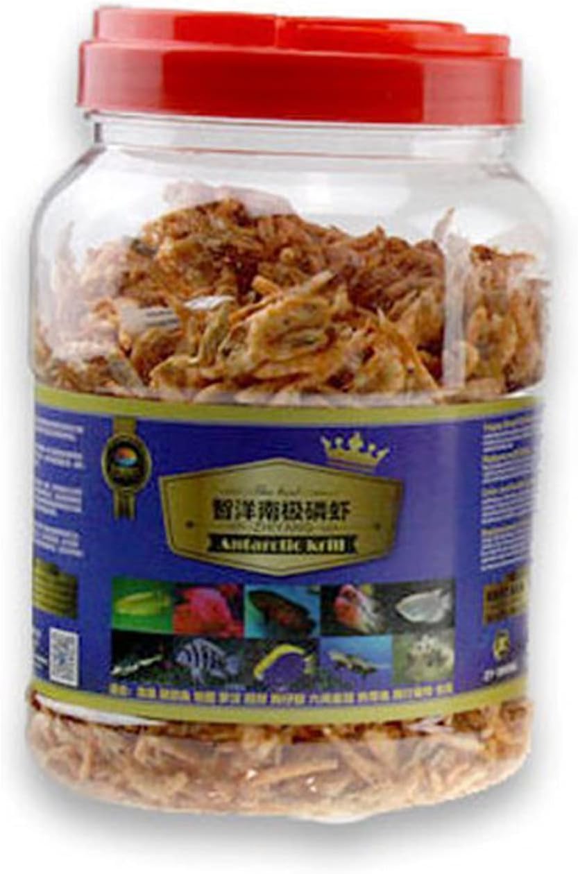 Jacksupermall 3000ml Turtle Food Freeze Dried Krill Aquarium Pond Fish Food Floating