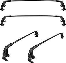 Barres de Toit Polaire Inspiration pour Renault Captur Depuis 2013 – Acier – Fixation sur Standard sur Pincement de Porte – 101,2 cm – Jusqu’à 60 kg – Barres de Toit prémontées