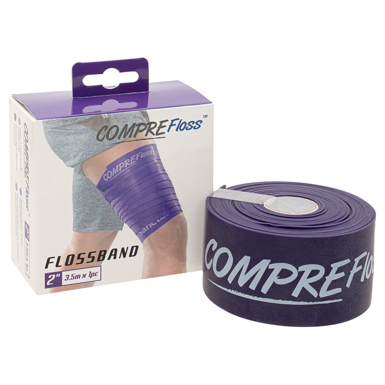 Product of Malaysia Level 3 Heavy 2 X 3 5 m Plum Sanctband Comprefloss FlossBand Recovery Band Flossing