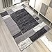 Produktbild Carpeto Teppich Modern Geometrische Muster Trend Meliert in Grau, Schwarz - ÖKO TEX (80 x 150 cm)