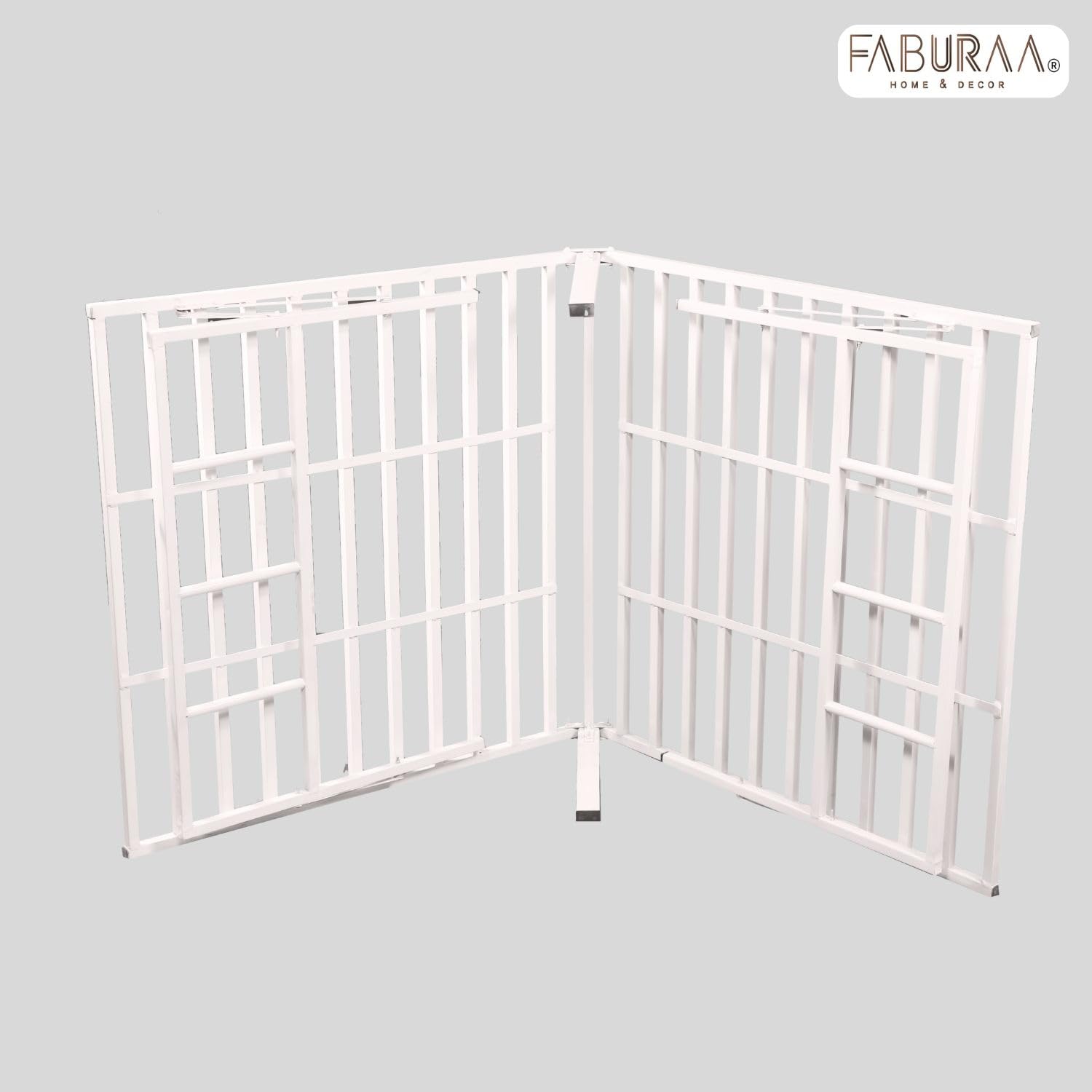 Faburaa QuickFold Metal Folding Bed | 3 Year Warranty | Single Size for Sleeping Guest Bed Easily Storable | Powder Coated (3ft X 6ft, White) (2.5ft X 6ft) 4
