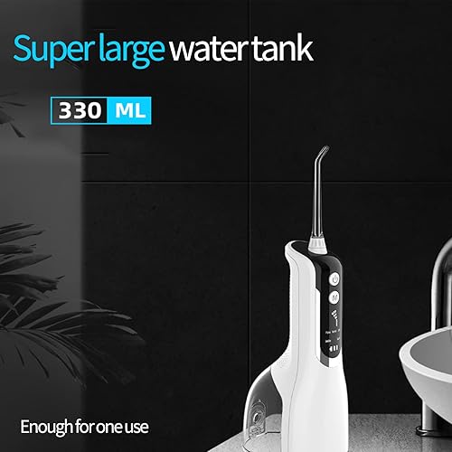 Miniatura 2 de Irrigador dental de agua inalámbrico para dientes - GARAS 4 modos de irrigador oral dental, portátil y recargable IPX7 impermeable potente duración