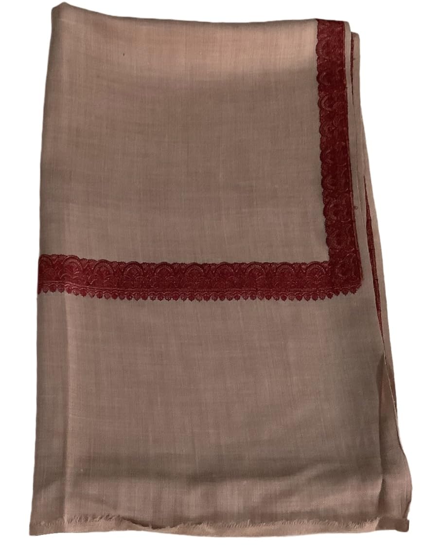Warm Worth Woollen Shawl Kashmiri Emb Hashia