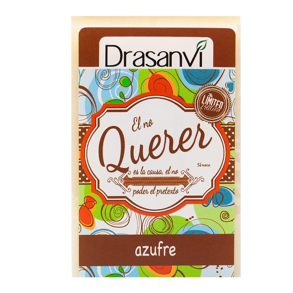 Drasanvi Sulphur Soap 100g for Acne and Oily Skin | Antiseptic and Seboregulatory Action | Reduces Blackheads and Excess Sebo [Amazon-developed Certification] Compact by Design