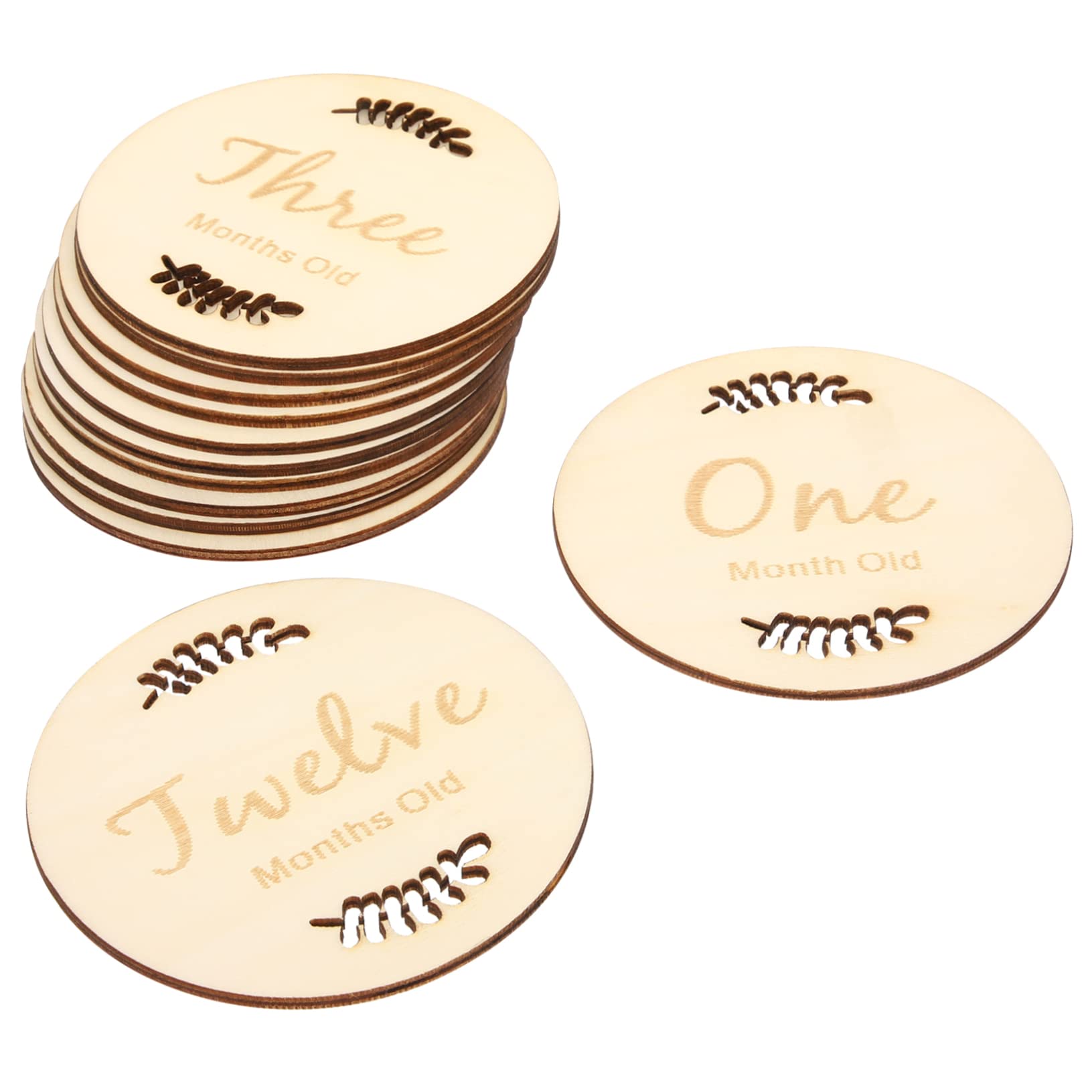 ERINGOGO Baby Milestone Cards Kit Wooden Baby Name Signs for Boys Girls Newborn Announcement Photo Prop Nordic Style Decor