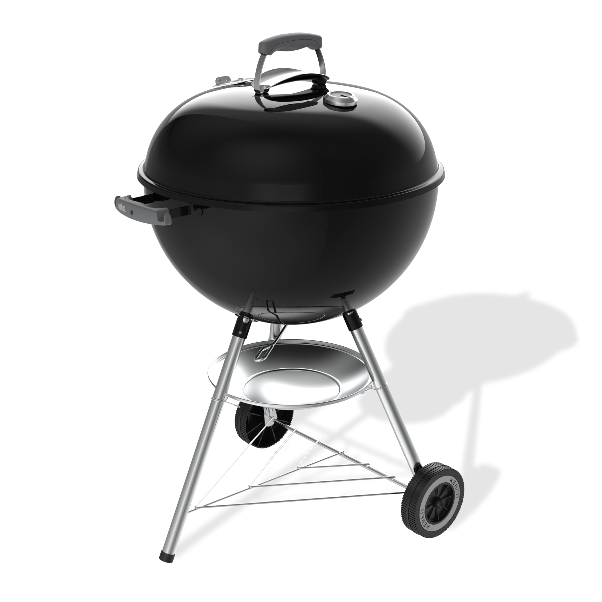 Weber Kettle Parrilla de carbón (versión 2026) / Soporte de Tres Patas con Ruedas, diseño Resistente al Calor y a la corrosión, Parrilla cromada de Tres Capas, Negro — view 22