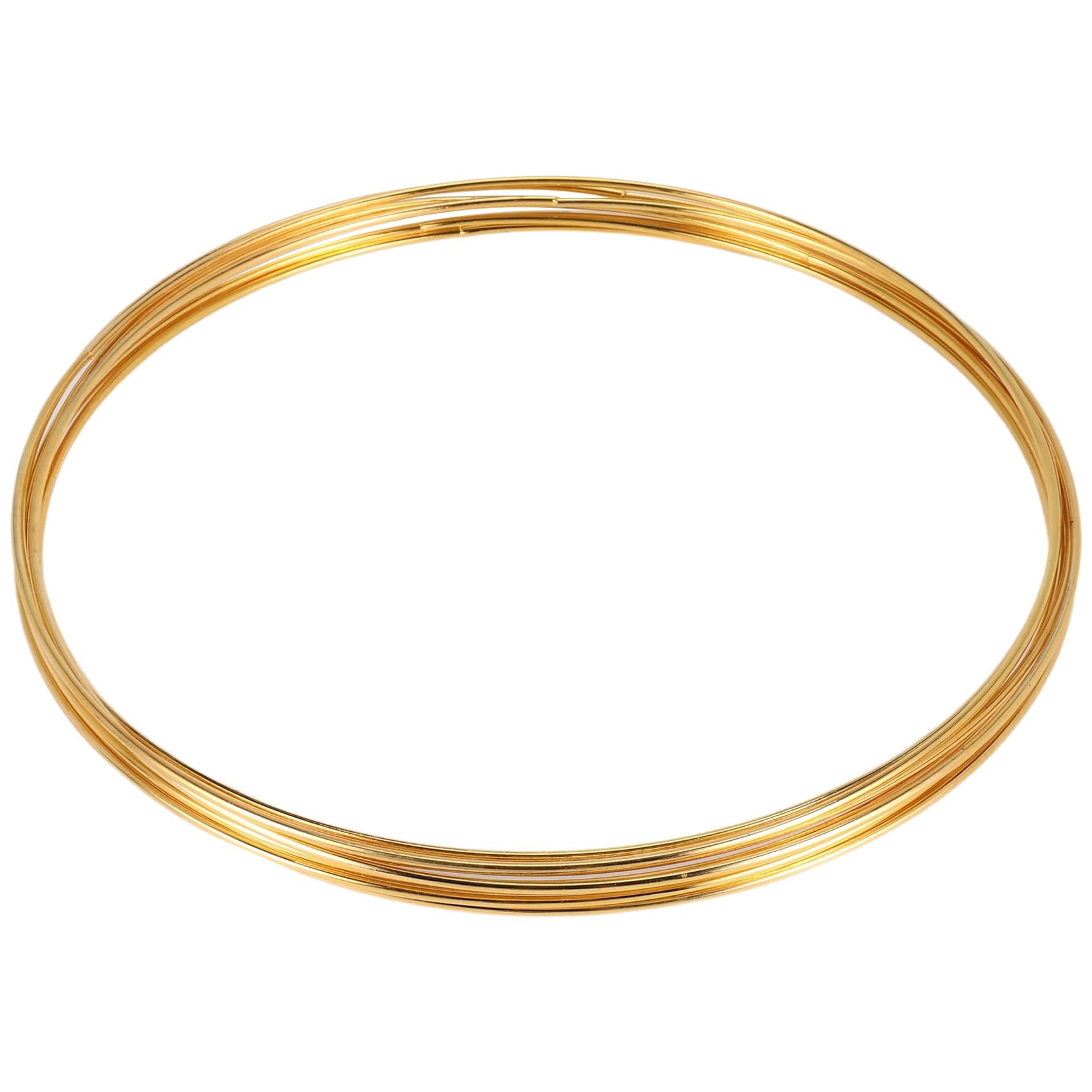 CTRLZS 8 Pack 10 Inch Gold Dream Catcher Metal Rings Floral Hoops Wreath Macrame Creations Ring for DIY Crafts