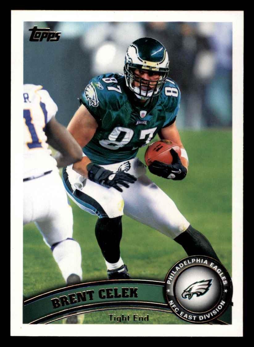 2011 Topps # 32 Brent Celek Philadelphia Eagles (Football Card) NM/MT Eagles Cincinnati