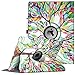 Fintie iPad Pro 12.9 Case - 360 Degree Rotating Stand Case with Smart Protective Cover Auto Sleep / Wake Feature for Apple Pro 12.9 (1st Gen 2015) / iPad Pro 12.9 (2nd Gen 2017), Love Tree