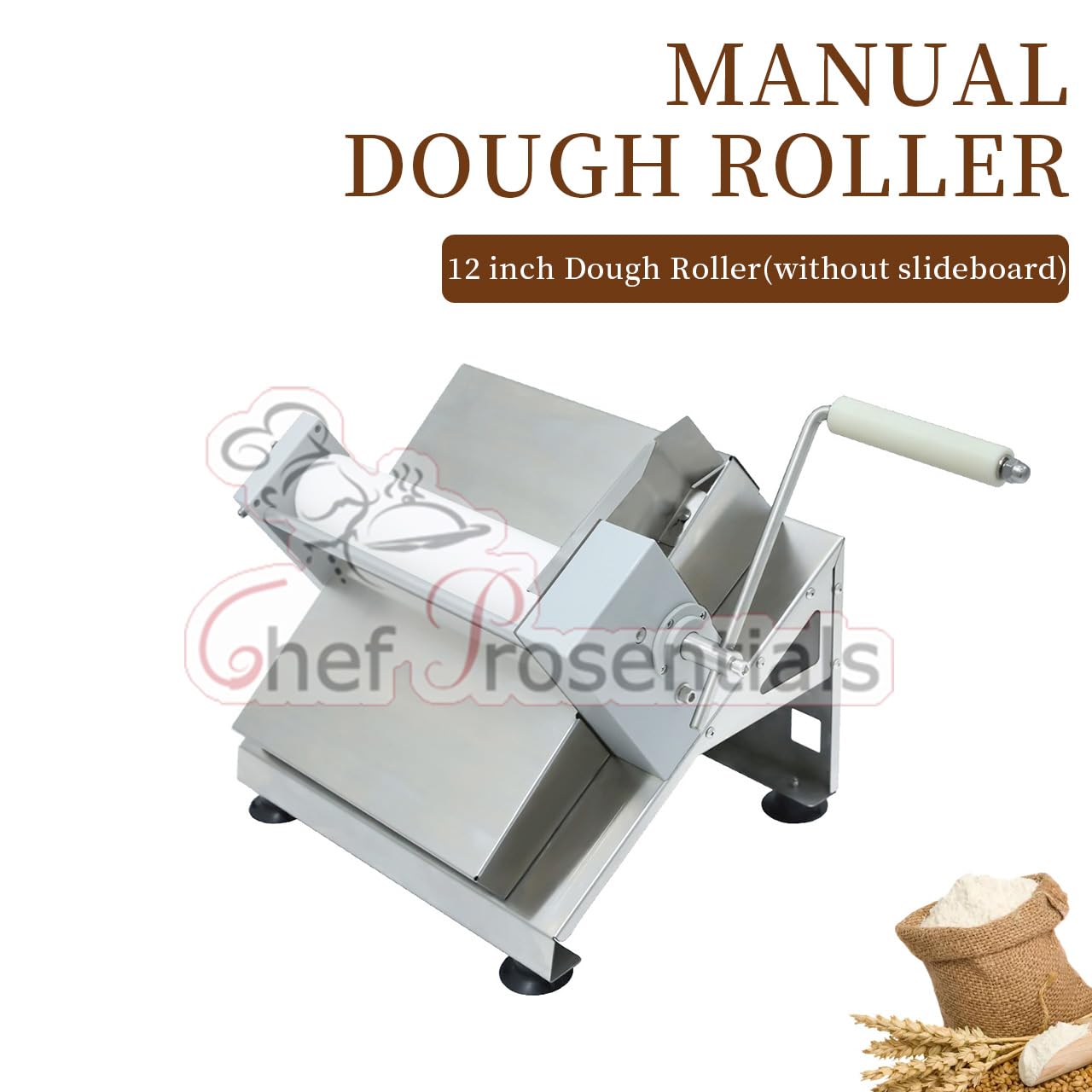 Sfogliatrice manuale per pasta fondente, rullo per pasta da pasticceria da 30,5 cm, pressa per croissant