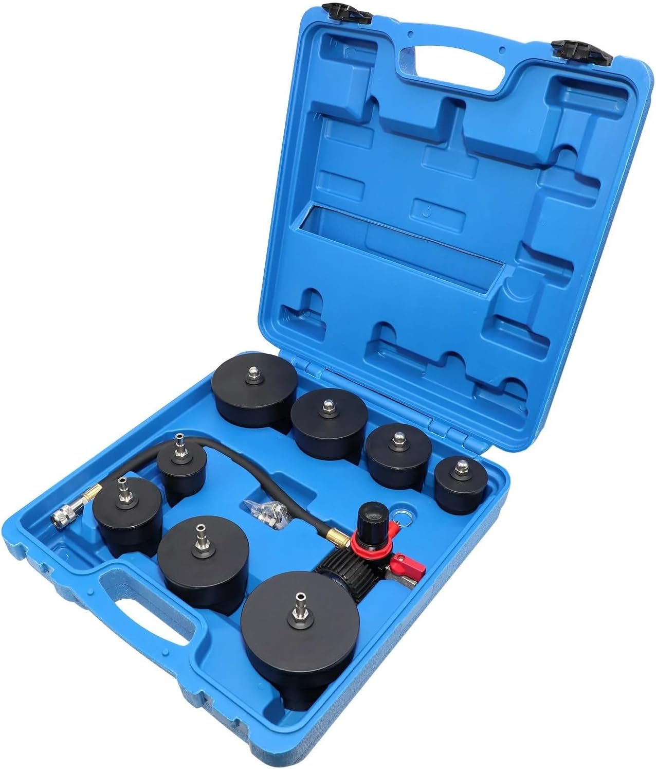 Compatible with 9-Piece Turbocharger System Leak Tester Sheet Metal Repair Pulley Detector Auto Maintenance Tool