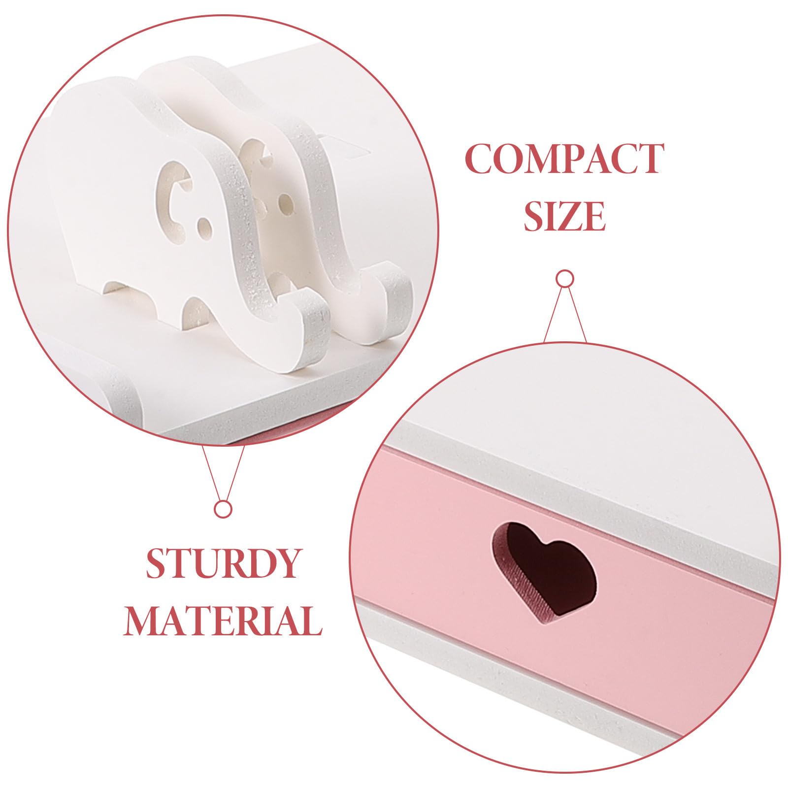 Supporto Design per Scrivania Monitor Forte Rosa e PVC da capacità di Carico Fresco per Organizzare Migliorare Comfort Desktop in Ufficio