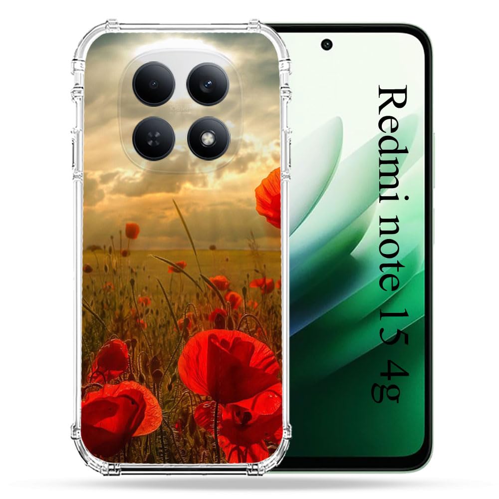 Coque Redmi Note 15 4G coquelicot eviter casse vitre - 2