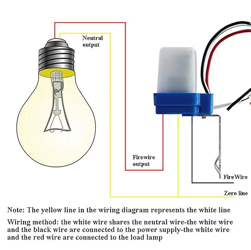 Miniatura 7 de Paquete de 2 interruptores de luz de fotocélula de encendidoapagado automático de CA CC 12 V 10 A, interruptor fotoeléctrico, interruptor de sensor