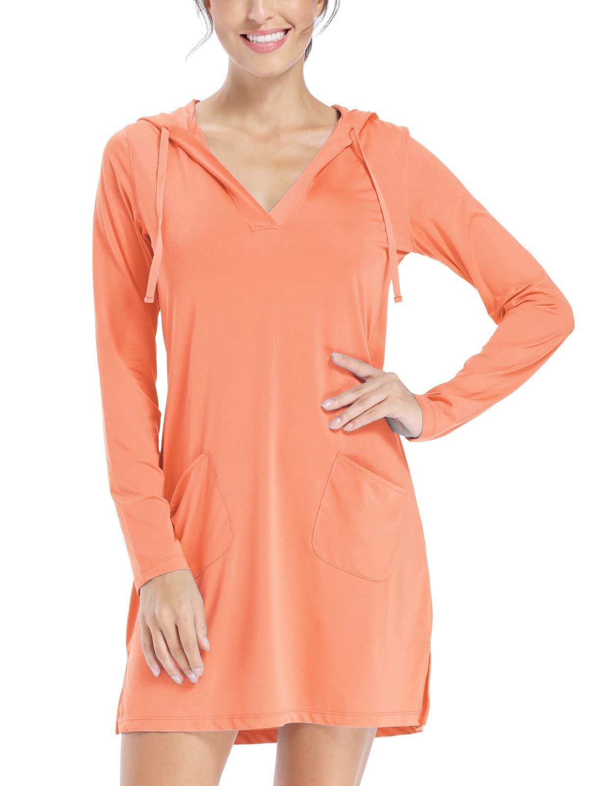 UPF 50+ Cover-Up Dress SPF Long Sleeve 