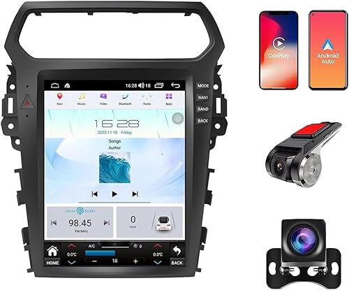 Radio de coche estéreo navegación GPS para Ford Explorer Interceptor 2011-2019 Radio Android Auto CarPlay Pantalla vertical de 12.1 pulgadas Estilo disponible en Yaxa Colombia
