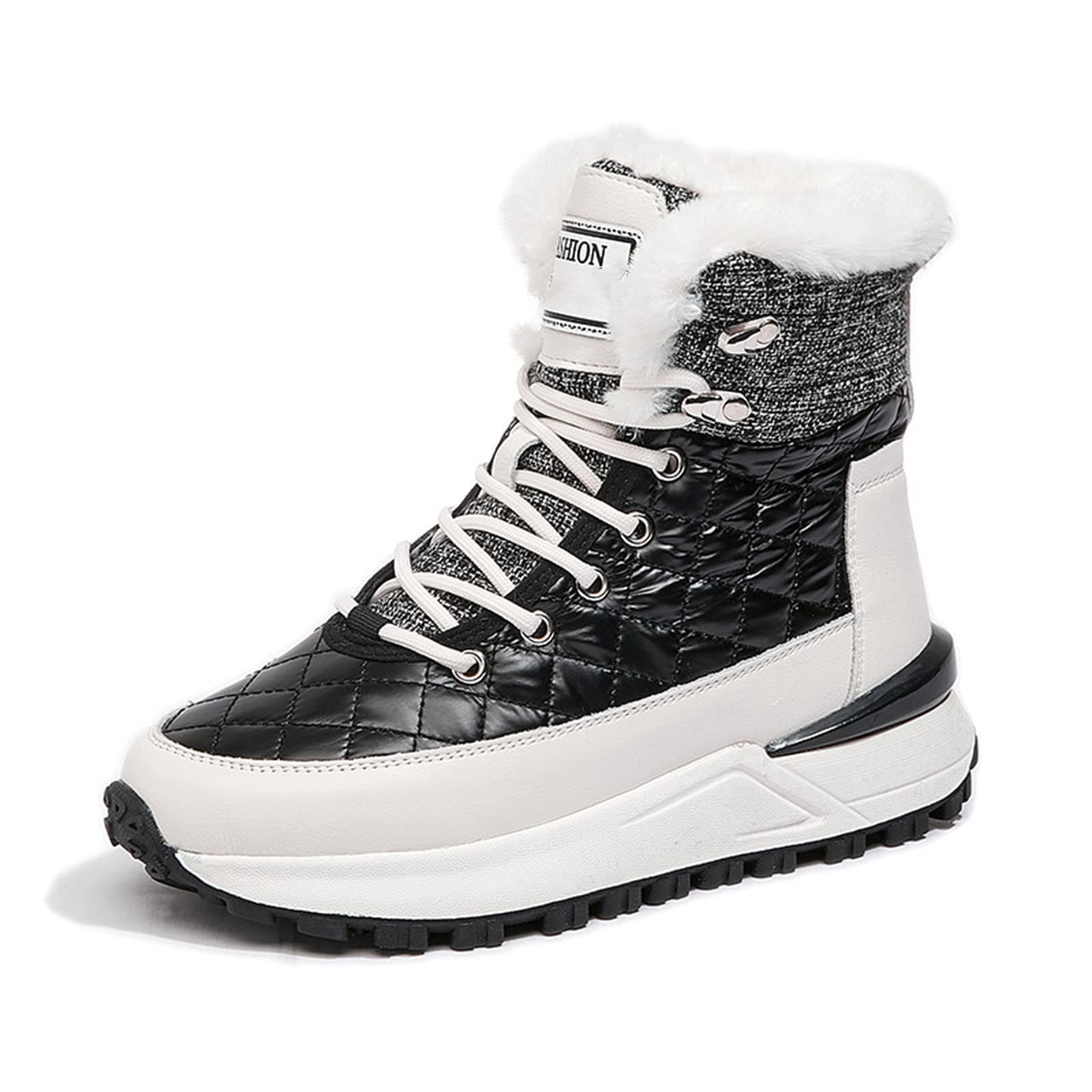 Waterdichte Wandelen Enkellaarzen Womens Winter Warm Bont