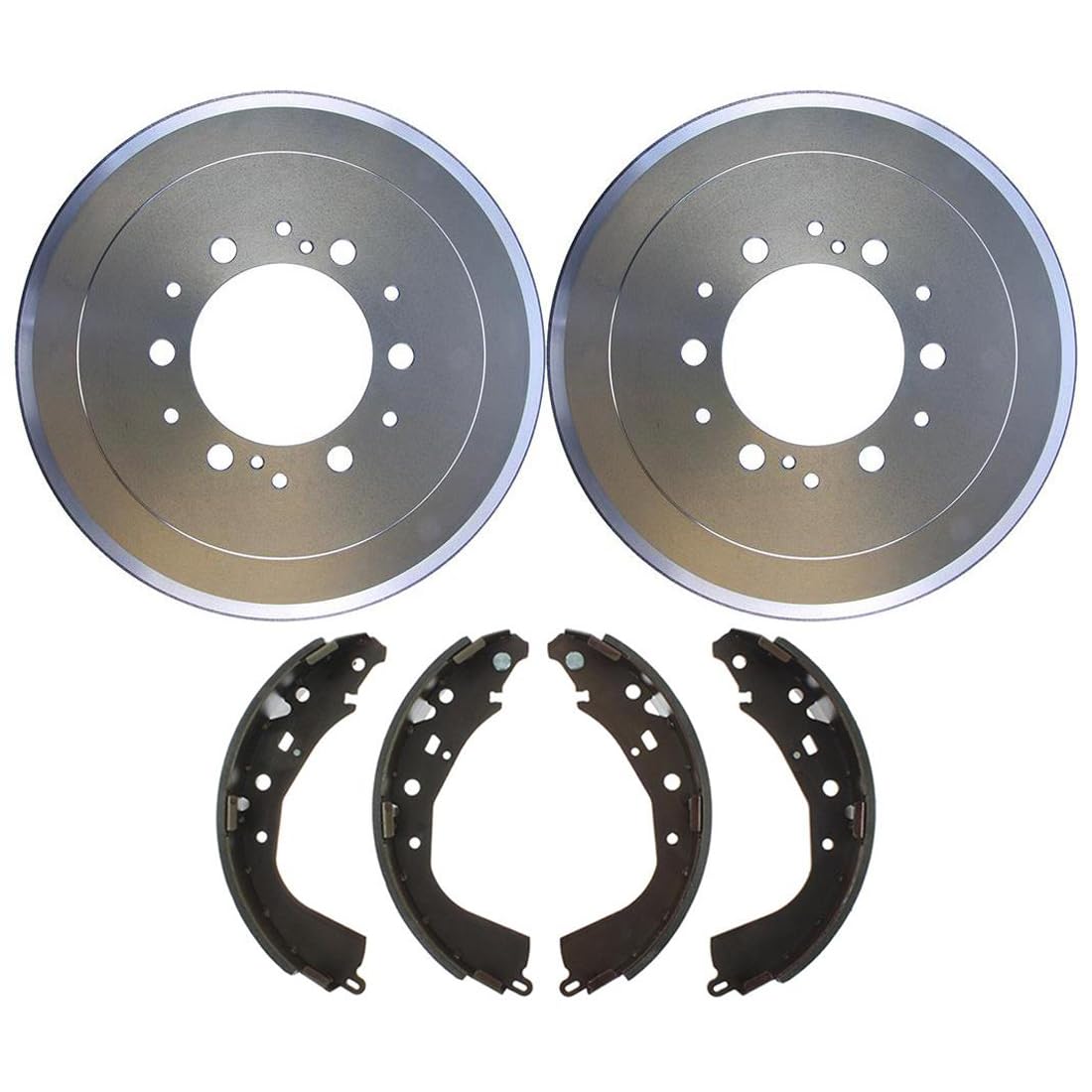 Power Stop Front & Rear Brake Kit - OE Drums & Ceramic Pads Replacement Set - View #7