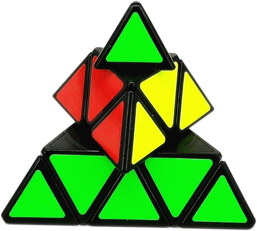 CuberSpeed Qiyi Pyramid Cube Black Triangle Speed Cube Pyramid Black Speed Cube