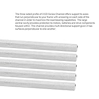 Vista 4 de 5 piezas de acero inoxidable D-eje compatible para robótica/FRC/First/FLL/WRO/STEAM/VEX 3.9 x 0.2in