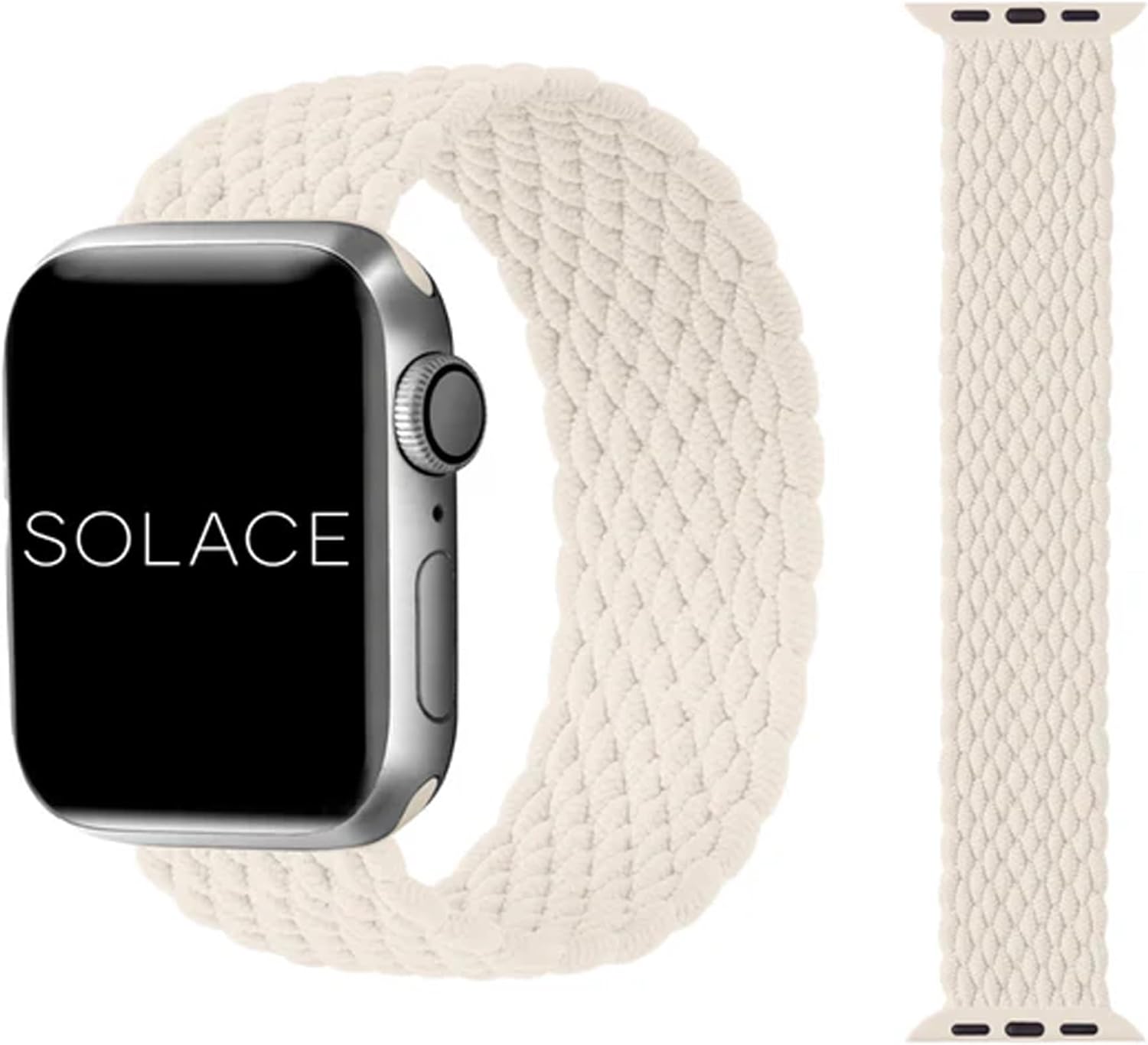 2 Pack Solace Bands Imperium V2 Loop - Compatible with Apple Watch Bands Stretchable Sport Loop Band for Women and Men, iWatch Bands for 38mm 40mm 41mm 42mm 44mm 45mm Ultra, SE and Series 8 7 6 5 4 3 2 1 38/40/41MM - XL Sand
