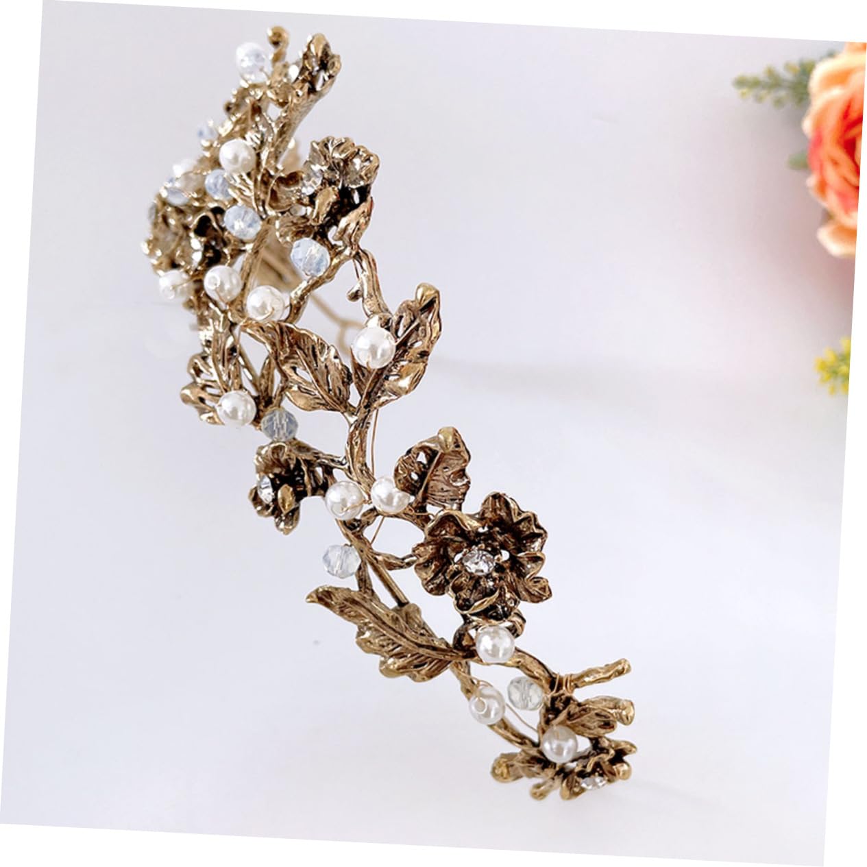FRCOLOR 4 Stück Krone Zubehör Perlenelemente Haarschmuck Kopfschmuck Zubehör Abs Kopfbedeckung Verzierungen Zum Basteln Brautaccessoires Kopfbedeckung Für Golden Strasssteine