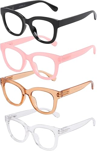 Miniatura 2 de Gafas de lectura para mujeres y hombres con montura cuadrada ovalada con bisagra de resorte, anti UV y antideslumbramiento