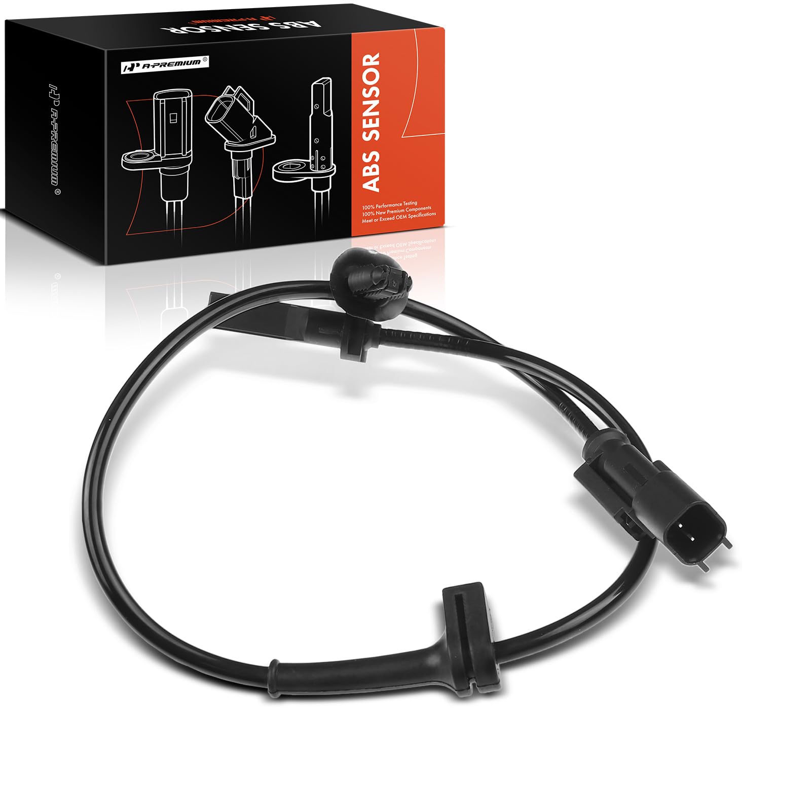 A-Premium ABS Wheel Speed Sensor Compatible with Ford Models -For Mustang 2015-2020, Coupe/Convertible - Rear Driver or Passenger Side, Replace# FL3Z2C190A, FL342C190AC