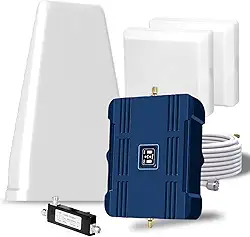 Amplificador de celular para casa e vários cômodos, até 7.000 pés quadrados, amplificador de sinal de celular para banda 5/12/13/17, Boost 5G 4G para operadoras americanas, amplificador de sinal de