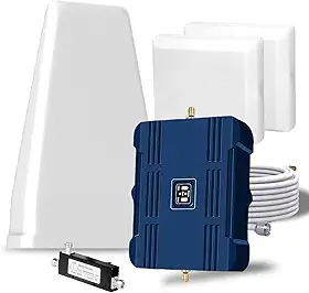 Amplificador de celular para casa e vários cômodos, até 7.000 pés quadrados, amplificador de sinal de celular para banda 5/12/13/17, Boost 5G 4G para operadoras americanas, amplificador de sinal de