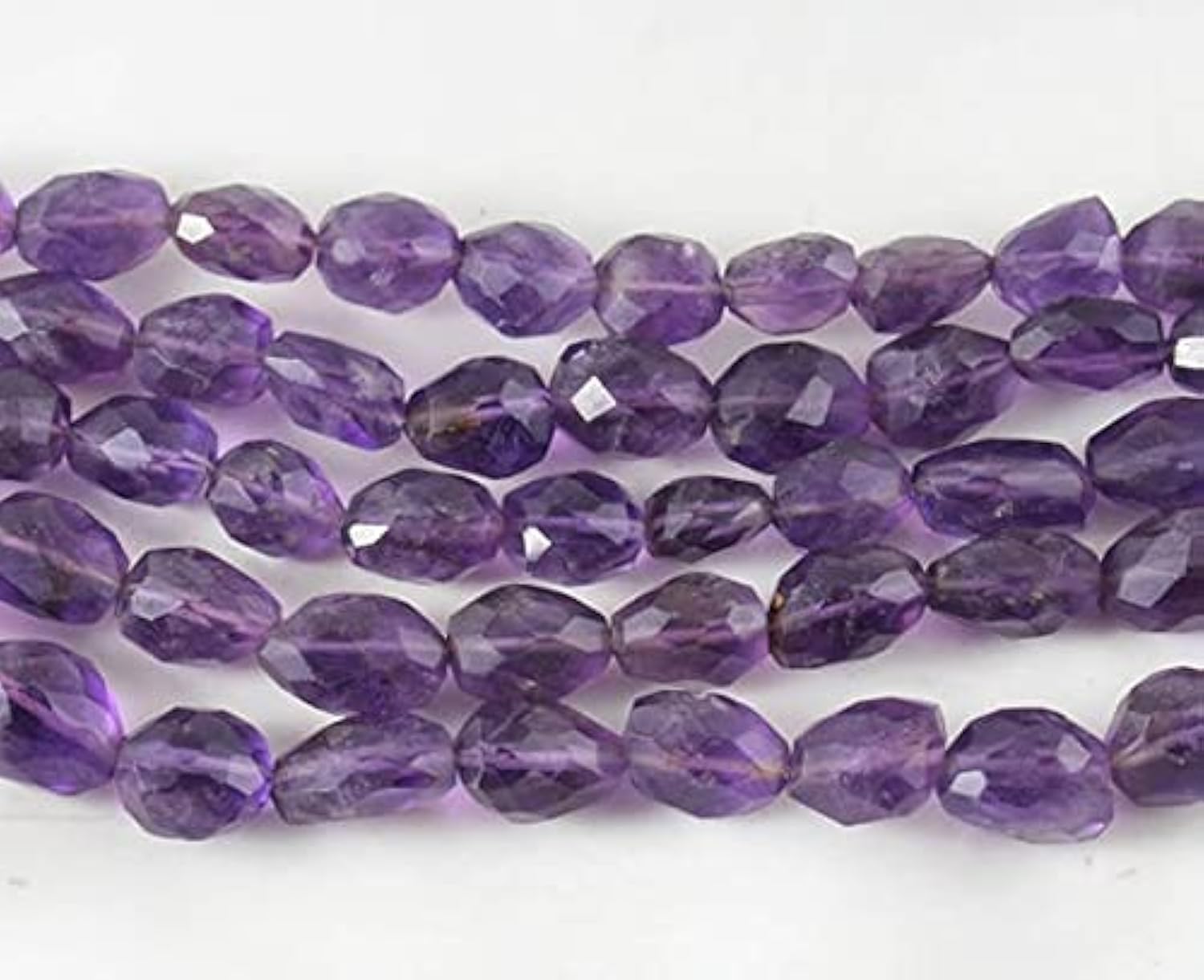 Améthyste naturelle en perles de 10x12mm pour créer vos bijoux de lithothérapie au quotidien