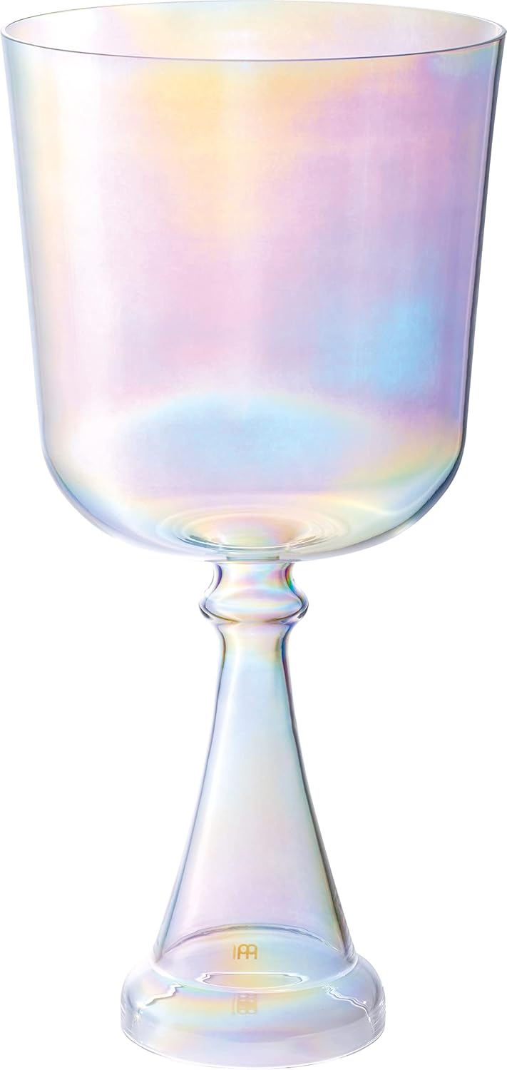 Crystal Singing Bowl Chalice, High-purity Quartz 440 Hz Tuning — for Meditation, ASMR, Chakra Healing, Sound Therapy or Yoga, 2-YEAR WARRANTY