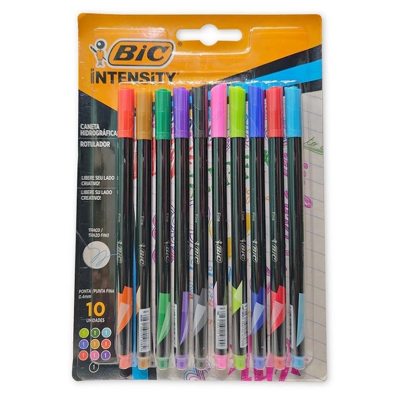 BIC, Caneta Intensity Fine, 0,4 mm, 10 Unidades