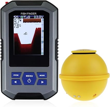 El Localizador de Peces Inalámbrico Sensor de Sonda ofrece una pantalla LCD de 2,4 pulgadas con múltiples ajustes y configuraciones. Con sensor LED, lámpara para peces y batería recargable. Ideal para diversas situaciones de pesca.