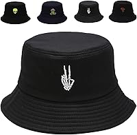 Gadfary Unisex Cotton Bucket Hat for Women Men - Breathable Sun Protection Beach Travel Fisherman Cap