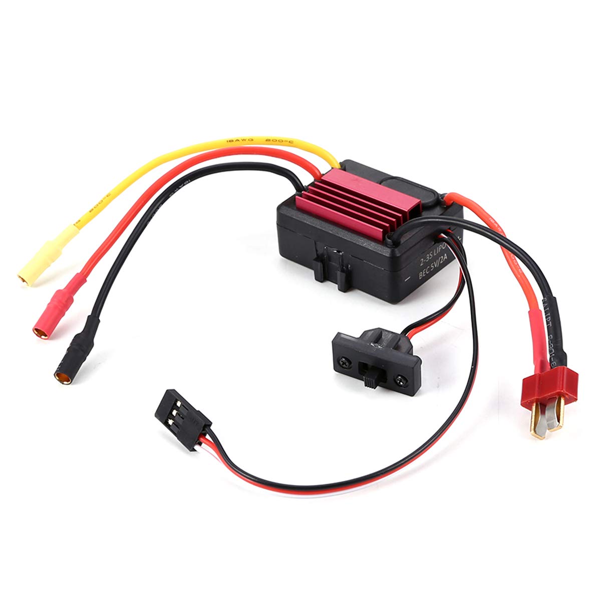 SunshineFace 35A Esc Impermeabile Regolatore di Velocità Sensorless Brushless per Auto 1/16 1/18 1/20 Rc