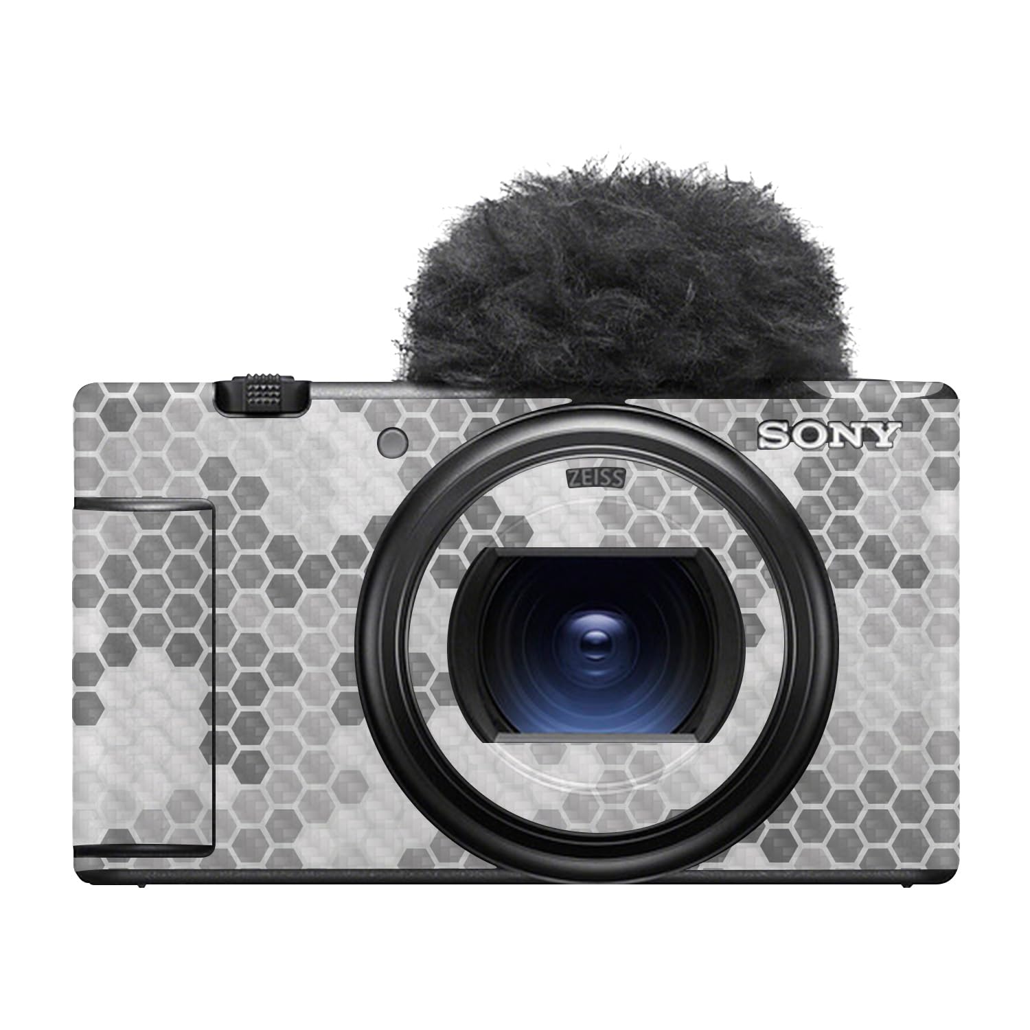 Carbon Fiber Camera Skin Compatible with Sony ZV-1 Mark II (2023) - Camo Hexadots - Premium 3M Vinyl Protective Wrap Decal Cover - Easy to Apply | Crafted in the USA by MightySkins
