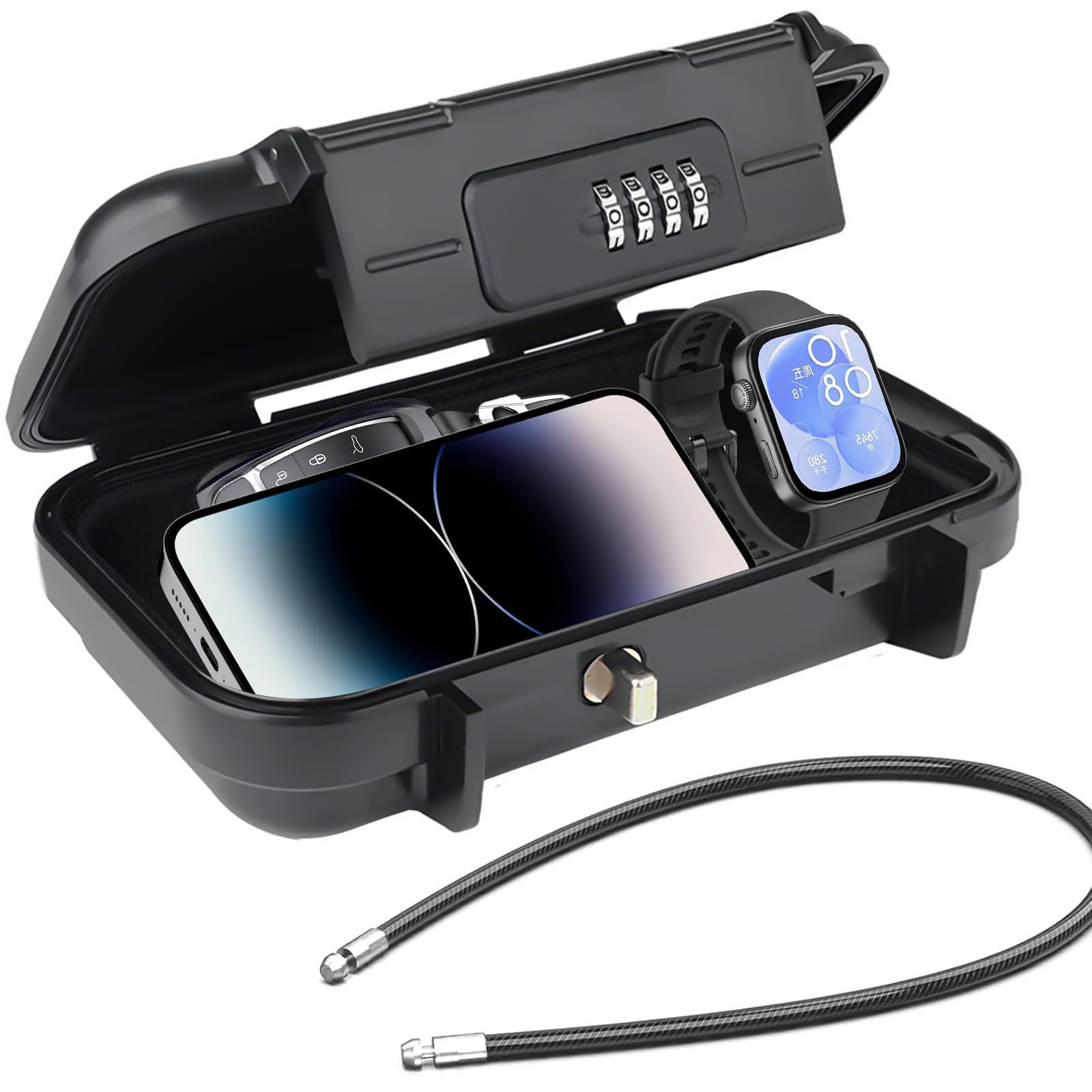 Coffre-fort à Clés Avec Code Chiffré, étanche, Magnétique, Coffre-fort Extérieur Avec Sac