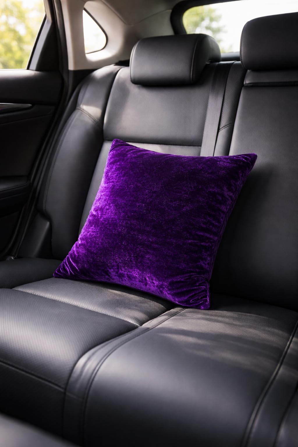 Purple Velvet Cushion 12x12 Inch Pack of 5 | Soft Zip Cushion 1