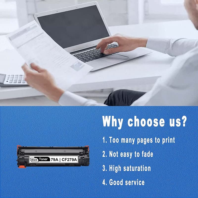 Image of 79A /CF279A Black Toner Cartridge forLaserjet Pro M12a, M12w,Laserjet Pro MFP M26A, M26NW, Laserjet Pro M12A,Laser Jet M12 (1 pcs)