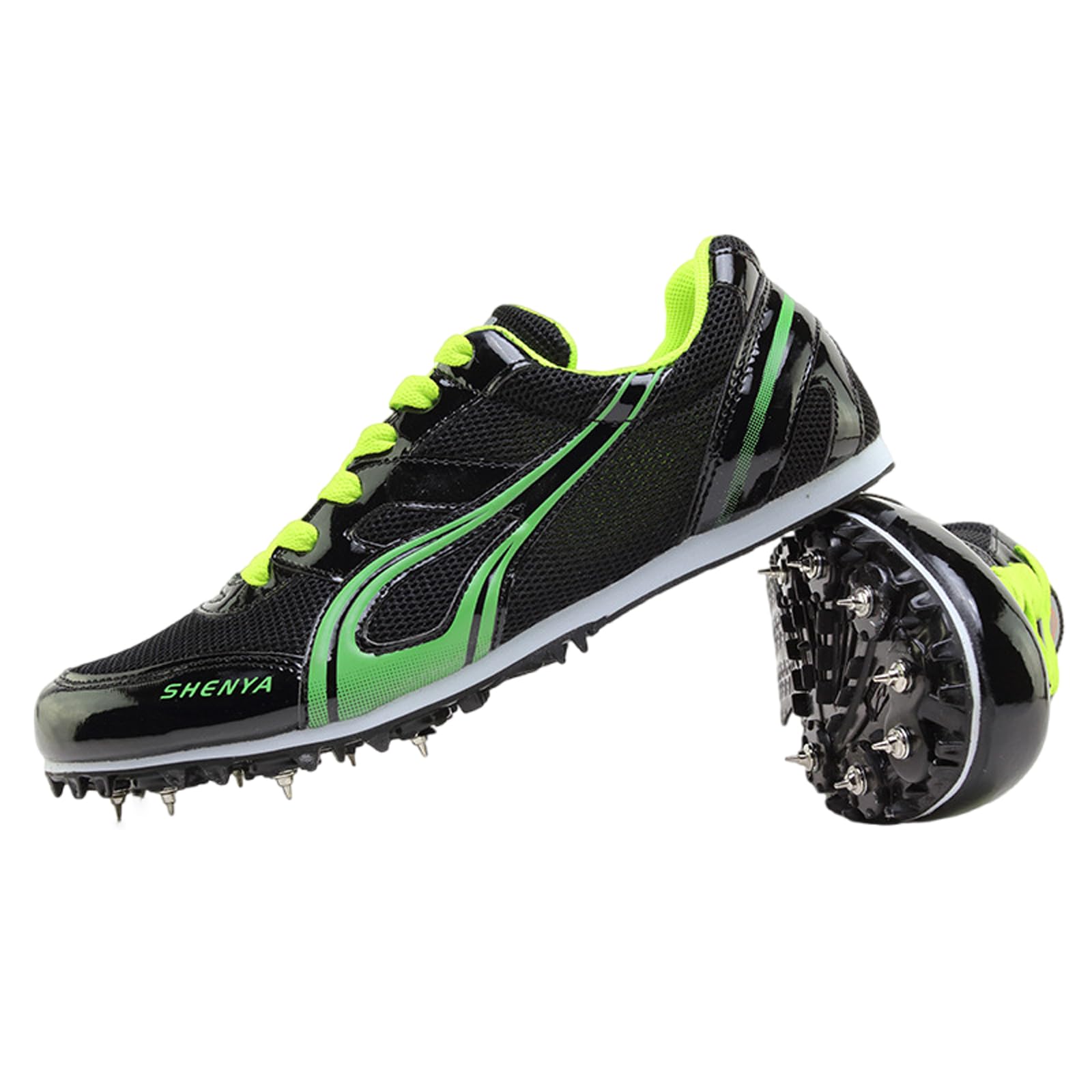 Zapatillas De Atletismo Clavos,Zapatillas De Clavos Deportivas,Zapatos con Clavos para Atletismo,Respirable,Desgaste,Soporte Estable,para Pista Y Campo Deportivas