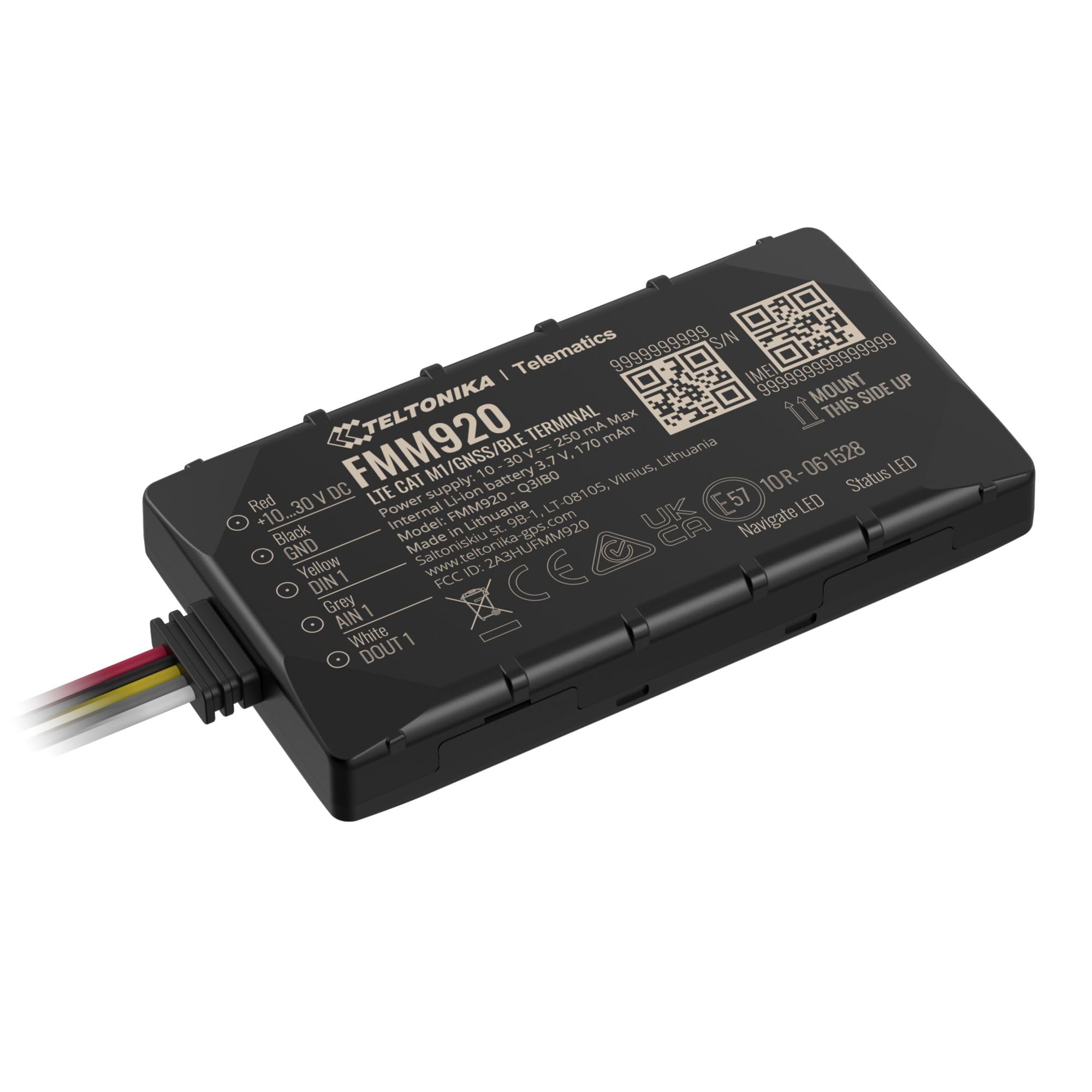 Teltonika Routeur de réseau FMM920 Bluetooth 2.4 GHz 4 Ports Compatible avec plusieurs appareils
