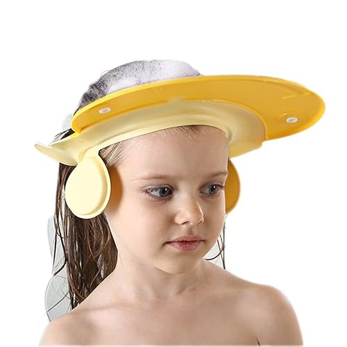 Miniatura 8 de Gorro de ducha para bebé gorro de baño gorro ajustable para la cabeza del niño visera para enjuagar el cabello para evitar que el agua entre en los