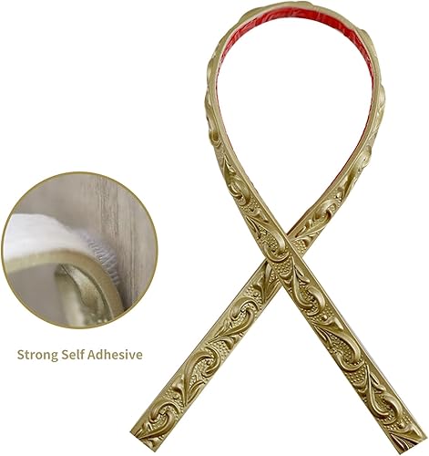 Miniatura 4 de Renueva la decoración del hogar con moldeo de pared flexible autoadhesivo y recorte de 16.5 pies x 0.8 pulgadas, tiras de borde para despegar y