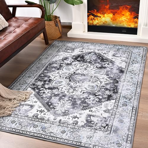 ST. BRIDGE Soft Area Rug 3x5, Washable Vintage Rug for ...