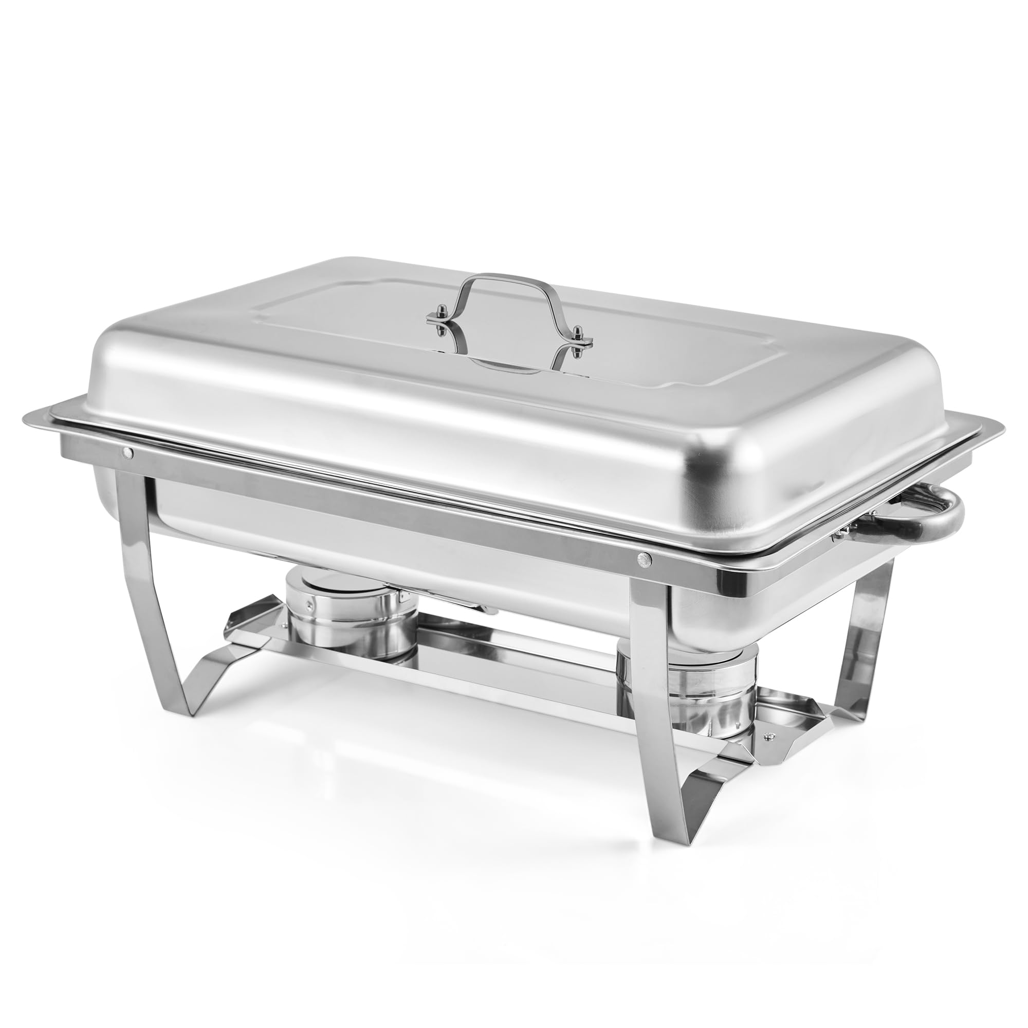 Réchaud de buffet en acier inoxydable haut de gamme Garvee finitions dorées pour réceptions
