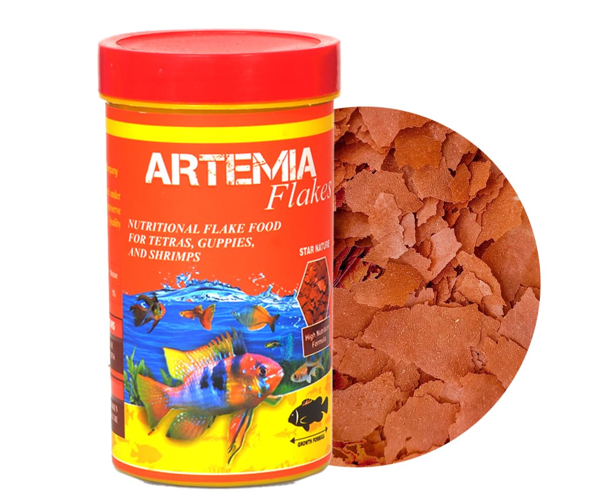 STAR FARMS Artemia Flakes 25Grms / Nutritional Flake Food for Tetras, Guppies, and Shrimps/high Artemia proteins for Successful Growth and Color/Treat, Boost Color (B0D94L97BP) Amazon Price History, Amazon Price Tracker
