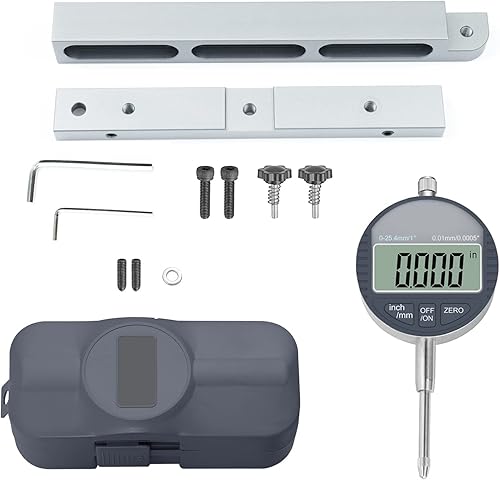 Miniatura 5 de HDLNKAK Indicador de dial digital de sierra de mesa, para calibrar el trabajo y alinear maquinaria de taller como prensas de taladro y sierras de