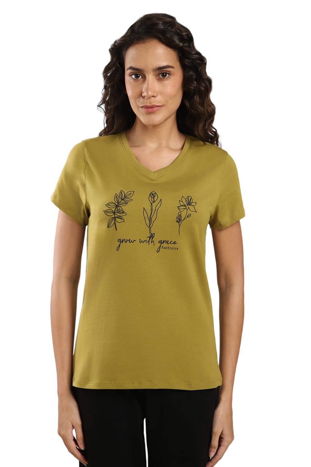 van heusen Women's Cotton Relaxed Fit T-Shirt-picture-27