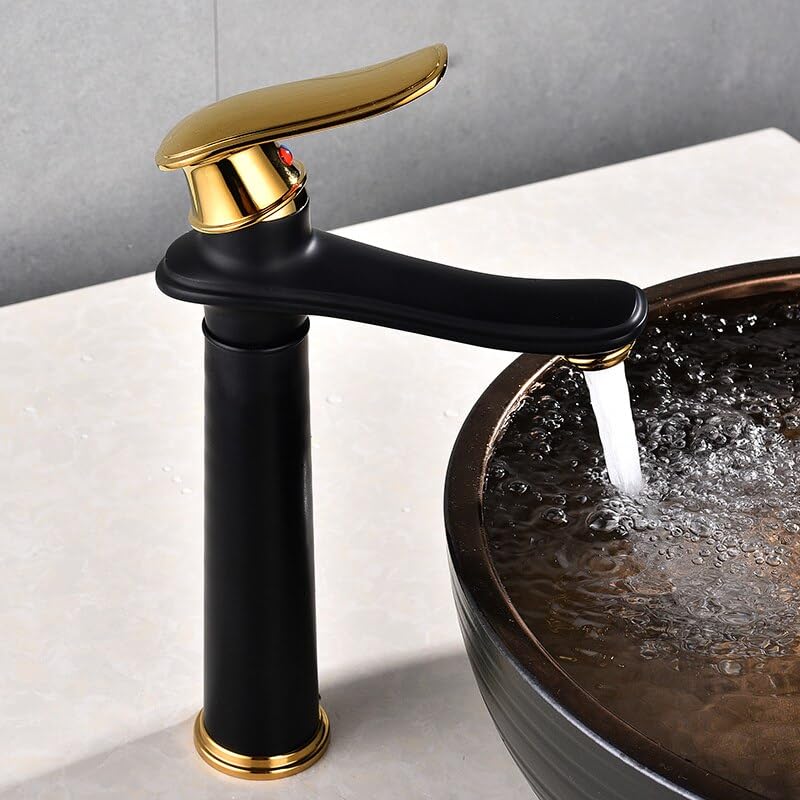 Robinet de salle de bain mitigeur de lavabo anti éclaboussure eau chaude froide